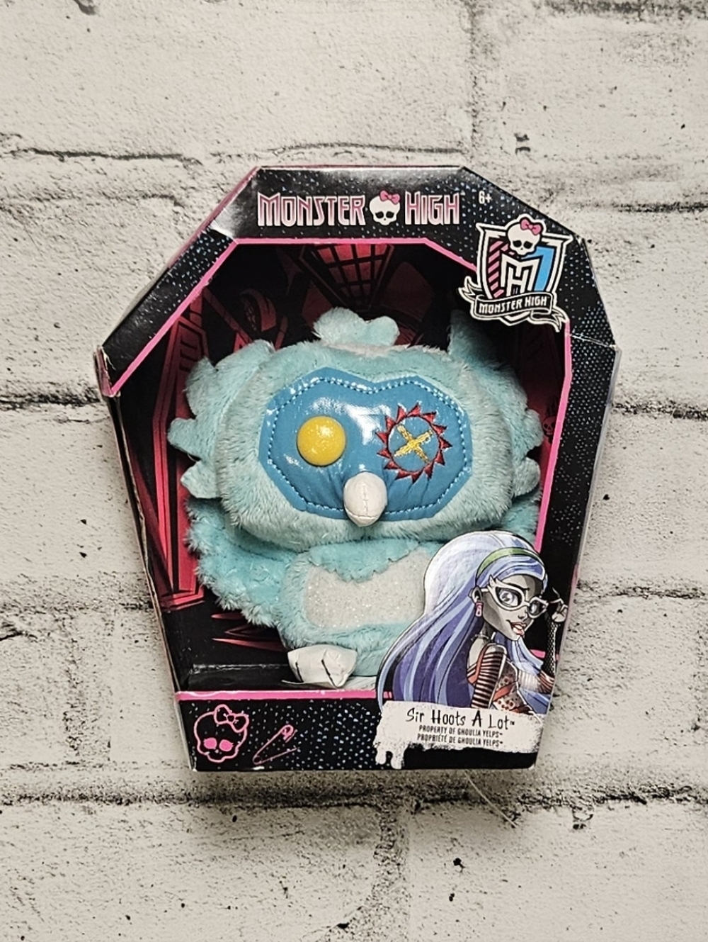 Monster High Sir Hoots A Lot Plush Ghoulia Yelps Pet 2015 NIB